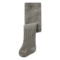 NAME IT Nbmwakma Wo/Bl Rib Pantyhose |Grey |62-68