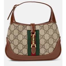 Gucci Gucci Jackie 1961 canvas shoulder bag - brown