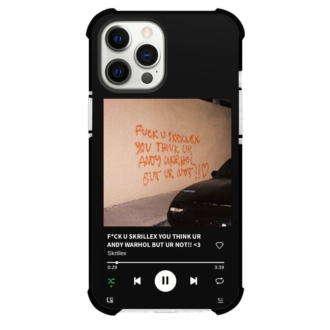 Skrillex Phone Case For iPhone Samsung Galaxy Pixel OnePlus Vivo Xiaomi Asus Sony Motorola Nokia - Skrillex F*CK U SKRILLEX YOU THINK UR ANDY WARHOL BUT UR NOT!! <3 Album Cover.
