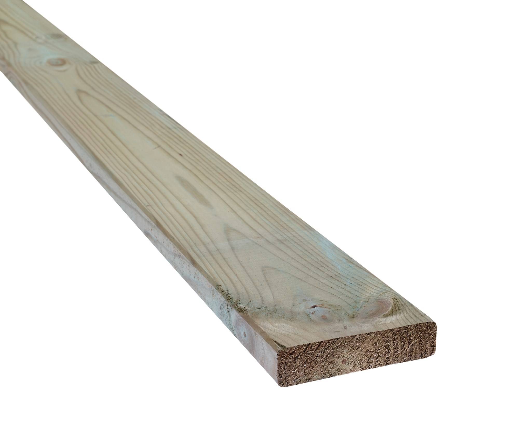 RAW Fyr Seksta Terrassebrædder Trykimprægneret 32x125 mm