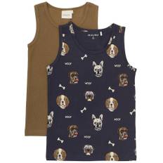 Minymo - Organic 2-pak undertrøjer - Navy - str. 3 år/98 cm