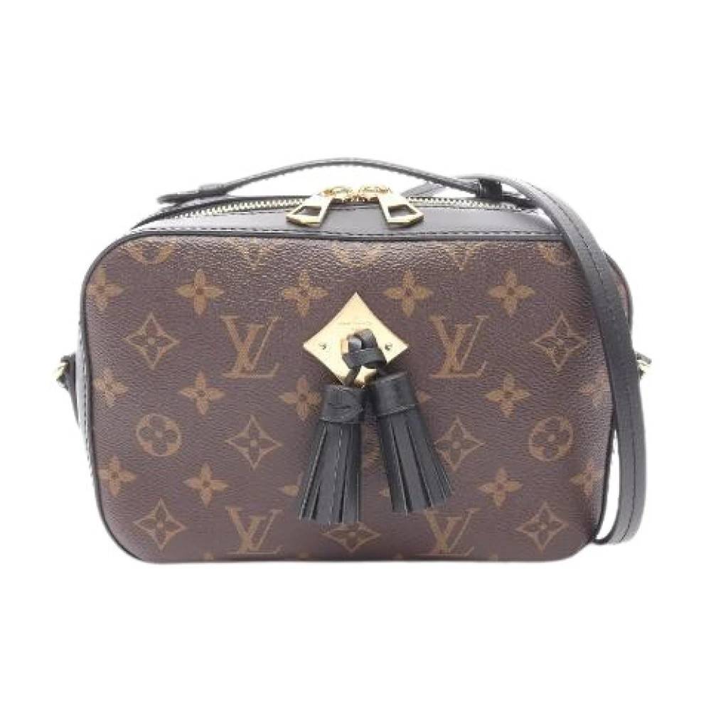 Louis Vuitton Vintage Pre-owned Saintonge Monogram 2way Skuldertaske - Vintage - Dame - Brun - ONE SIZE - Uld