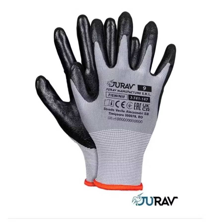 Skyddshandskar Jurav FOAM-nitrilhandskar 12-pack: 9 / 12 Par