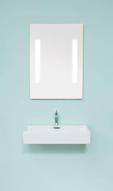 Cassøe Skagen firkantet spejl - Skagen90 LED - 90x85 cm.