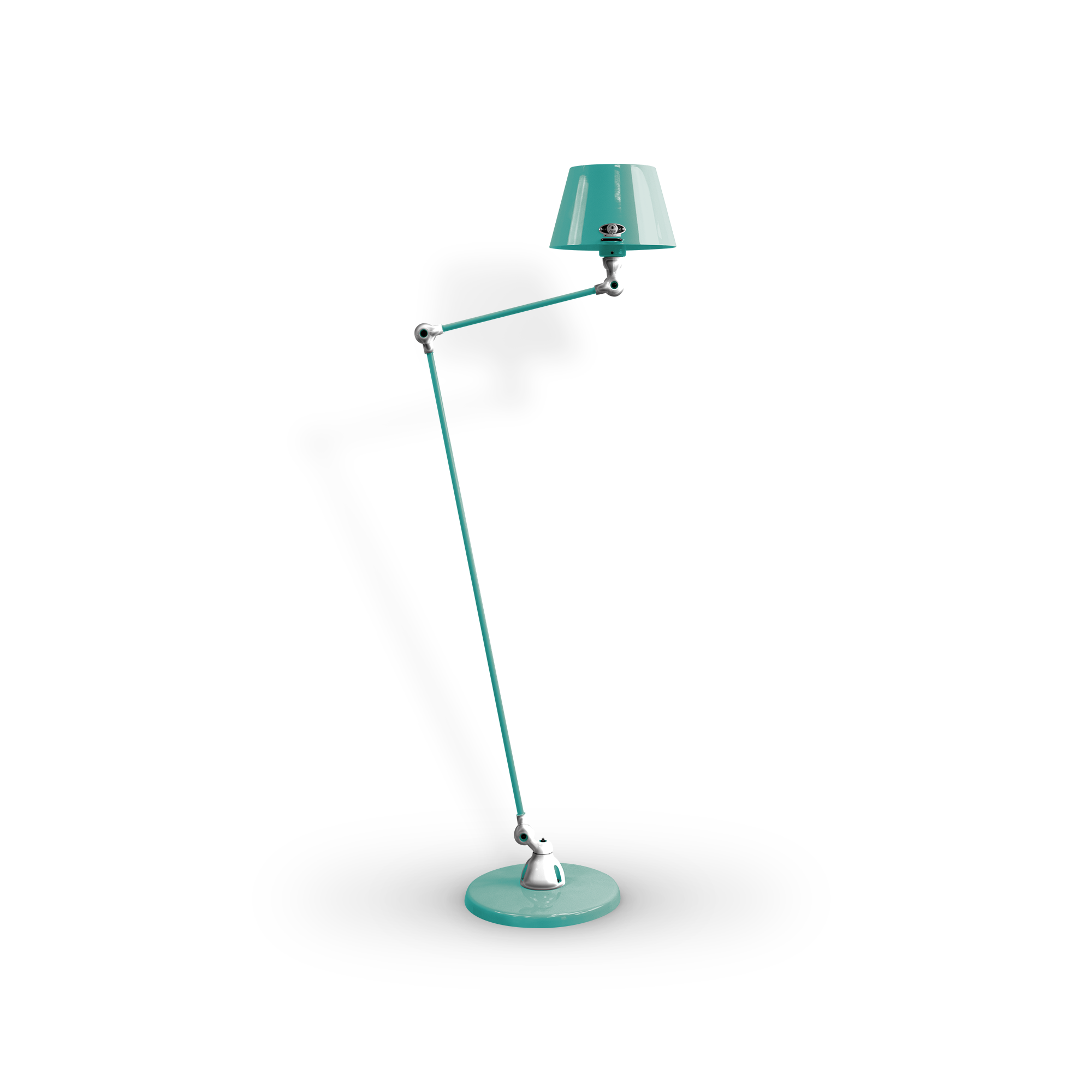 Aicler AID833 gulvlampe fra Jieldé - Water blue / Poleret/blank
