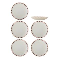 BLOOMINGVILLE Jolly Plate |Red |Ø 26.5 cm
