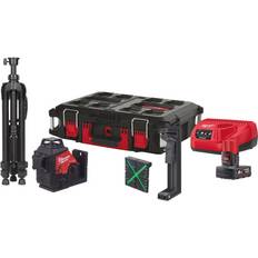Milwaukee 3PLSKIT-401P Grøn 360° 3-planslaser M12™