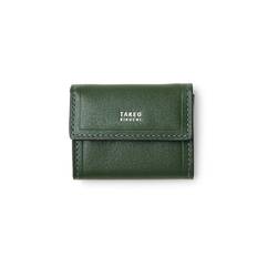 Max Coin Purse Cowhide Green [Takeokikuchi] No.728617 grön
