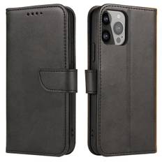 Magnet Case til Samsung Galaxy S23 Ultra flip cover tegnebog stativ sort