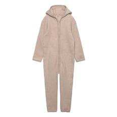 HUTTELIHUT Pram Suit Ears Cot. Fleece |Beige |86