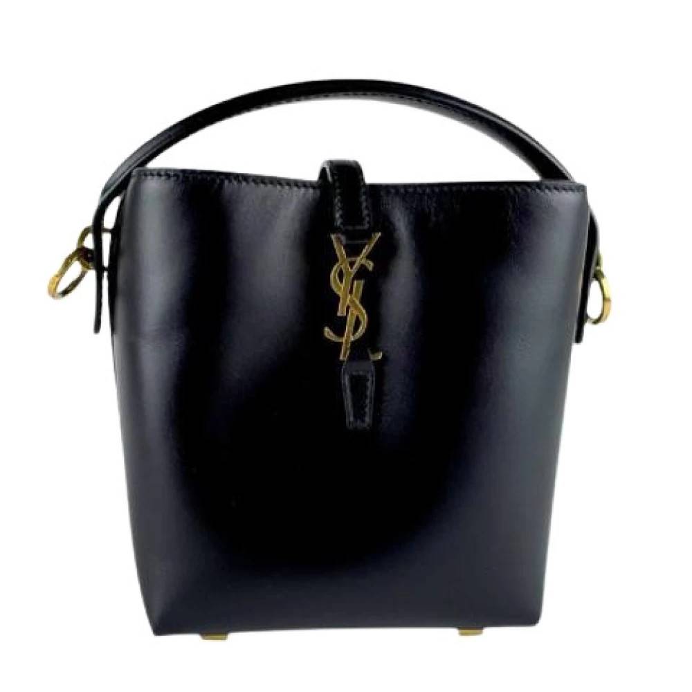 Saint Laurent Vintage Pre-owned Skuldertaske - Vintage - Dame - Sort - ONE SIZE - Uld