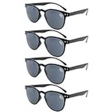Eyekepper rund full täckning ultratunn flexram läsglasögon sol läsare +1,25