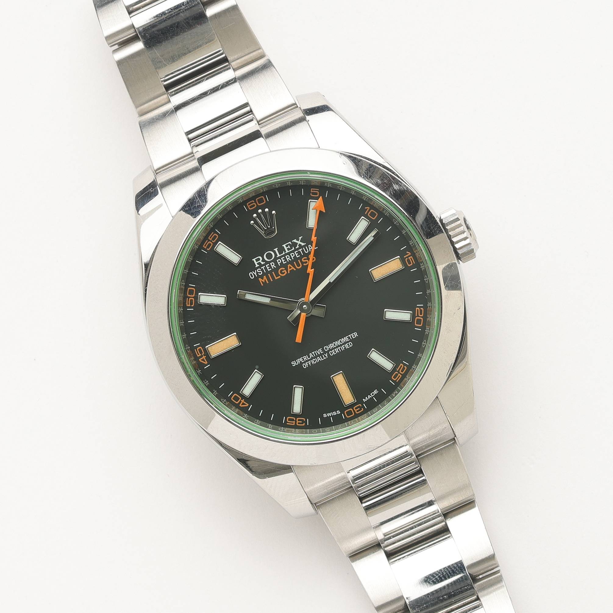ROLEX Milgauss Ref. 116400GV Watch - Silver - One Size