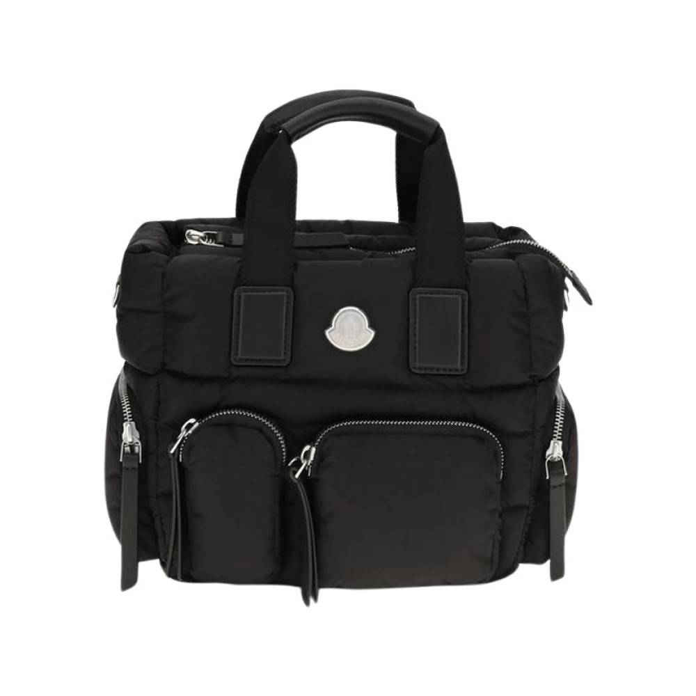 Moncler Caradoc Multi-Pocket Tote Bag - Tasker - Dame - Sort - ONE SIZE - Bomuld