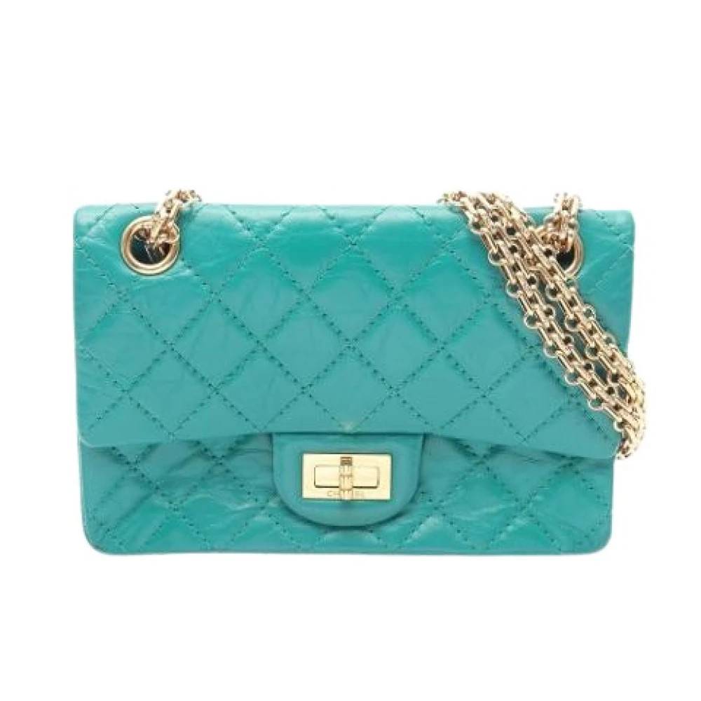 Chanel Vintage Pre-owned Vintage Skuldertaske - Vintage - Dame - Grøn - ONE SIZE - Uld