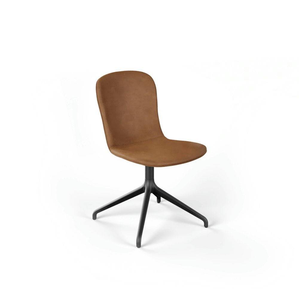 SACKit Chair no. One S1 Black Swivel Matbordstol Luna Walnut