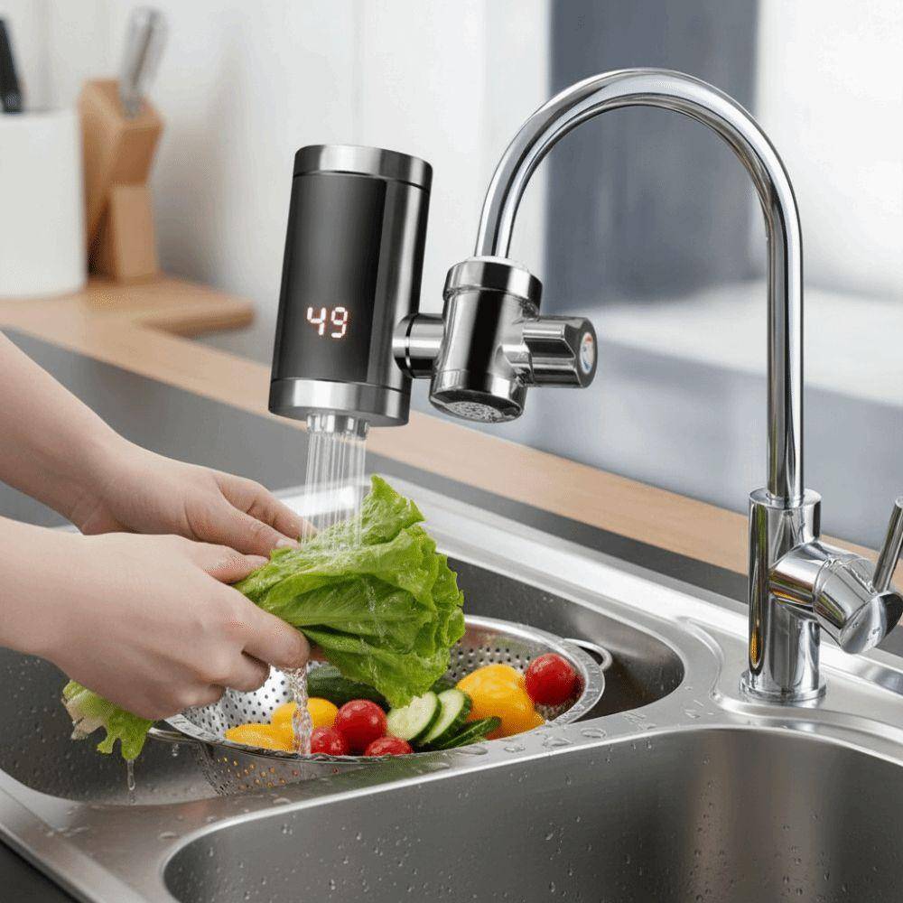 3000W Fast Heating Instant Water Heater Digital Display Heating Faucet  Kitchen