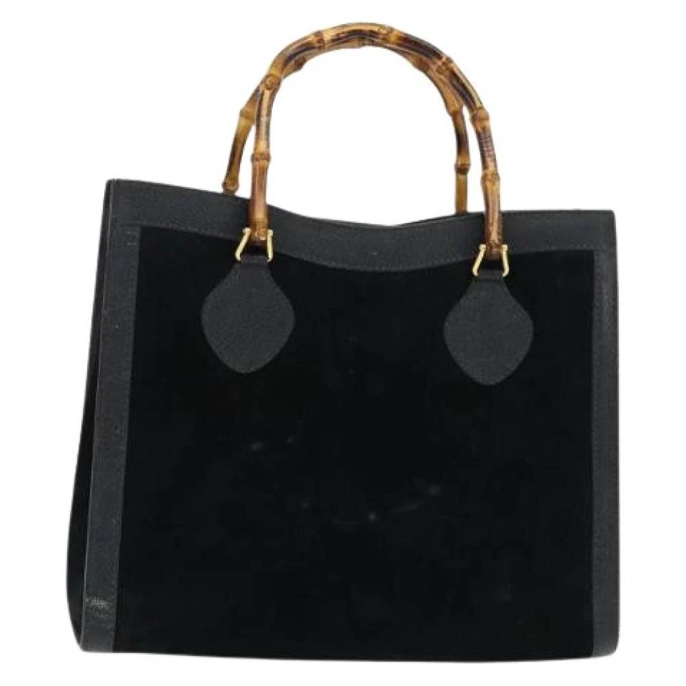 Gucci Vintage Pre-owned Ruskind Tote Taske - Vintage - Dame - Sort - ONE SIZE - Læder