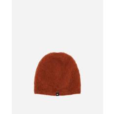 Mohair Wool Knit Cap Orange - Orange - One size