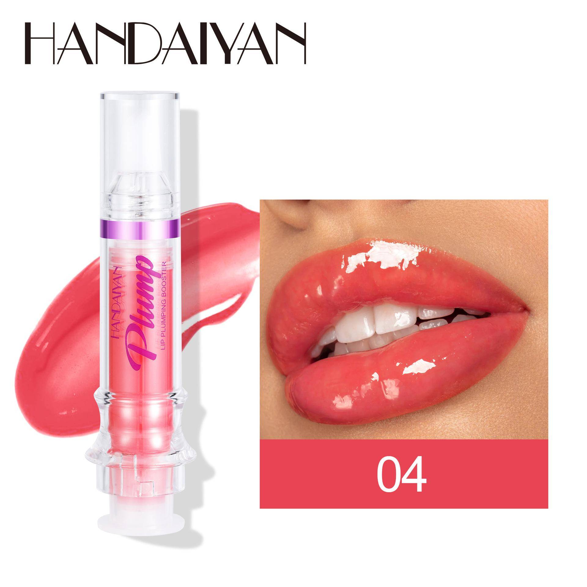 Lip Plumping Booster Sexig Plumper Glitter Röd Nude Läppstift Flytande Vattenfast Återfuktande Läppolja Läppglans Lip Makeup