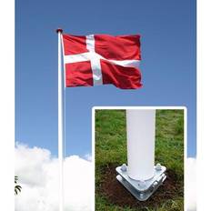Flagstang i glasfiber med vippebeslag - 4 meter