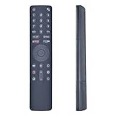 XMRM-010 lämplig för Xiaomi Smart TV-röstfjärrkontroll, ersättning för Xiaomi MI TV 4S 4A-serien, Android Smart TV L32M5-5ASP L43M6-6AEU L55MS-5A L65M5-5ASP med Netflix- och PrimeVideo-knappar