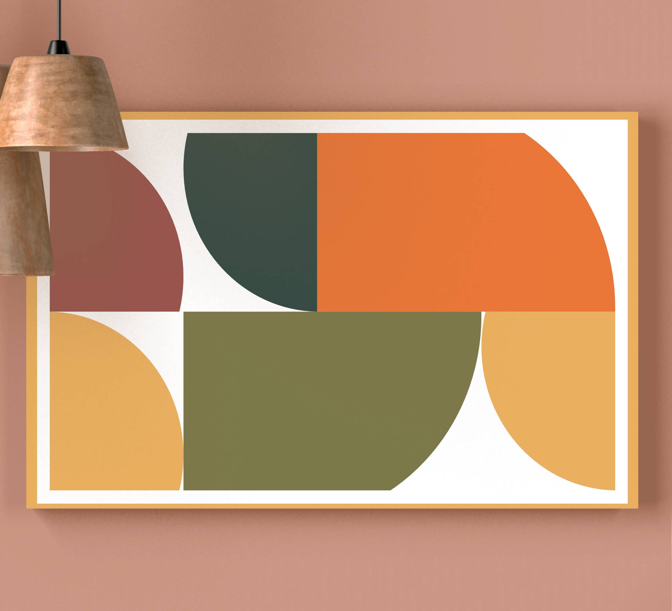 Abstrakt geometrisk konst geometrisk väggduk