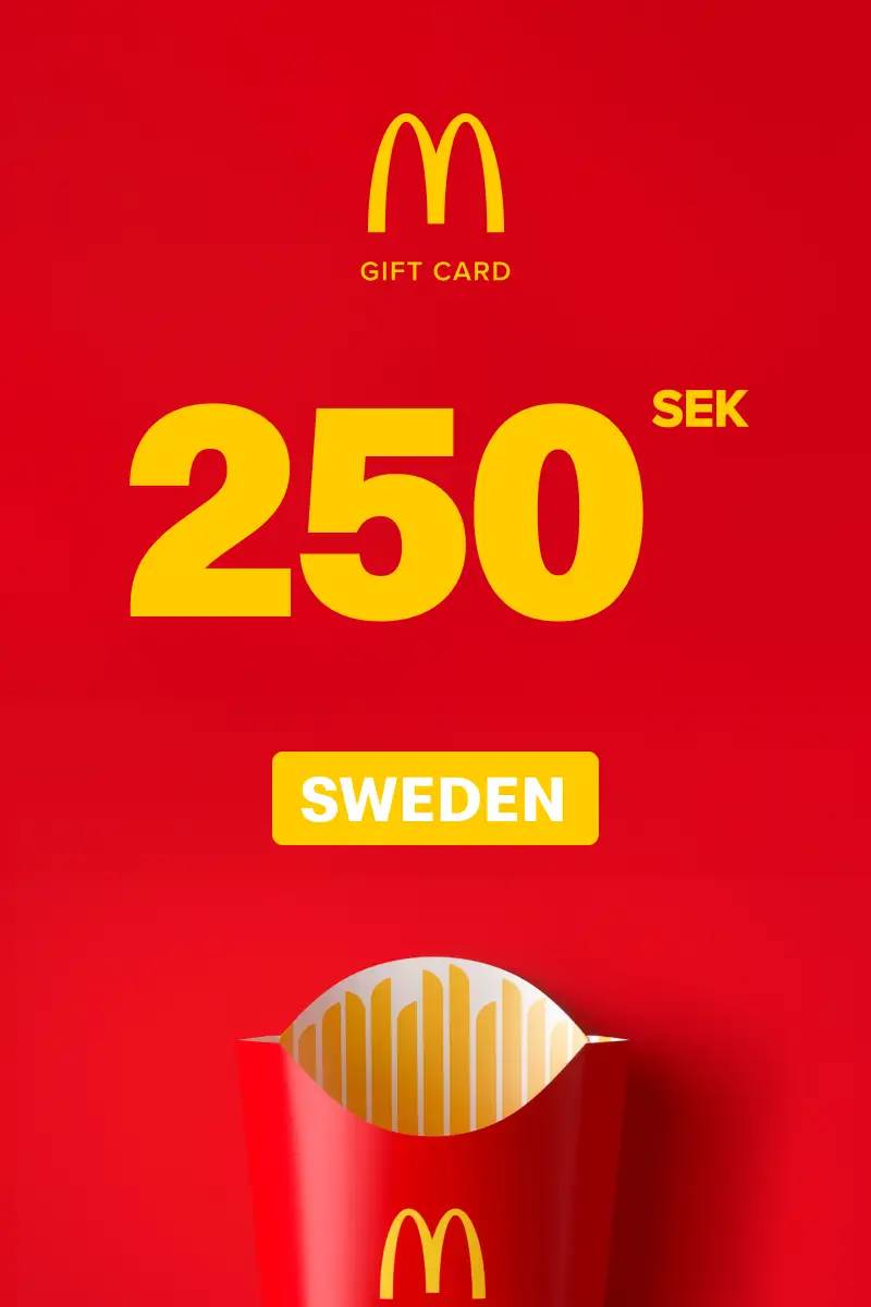 McDonald's 250 SEK Gift Card (SE) - Digital Code.