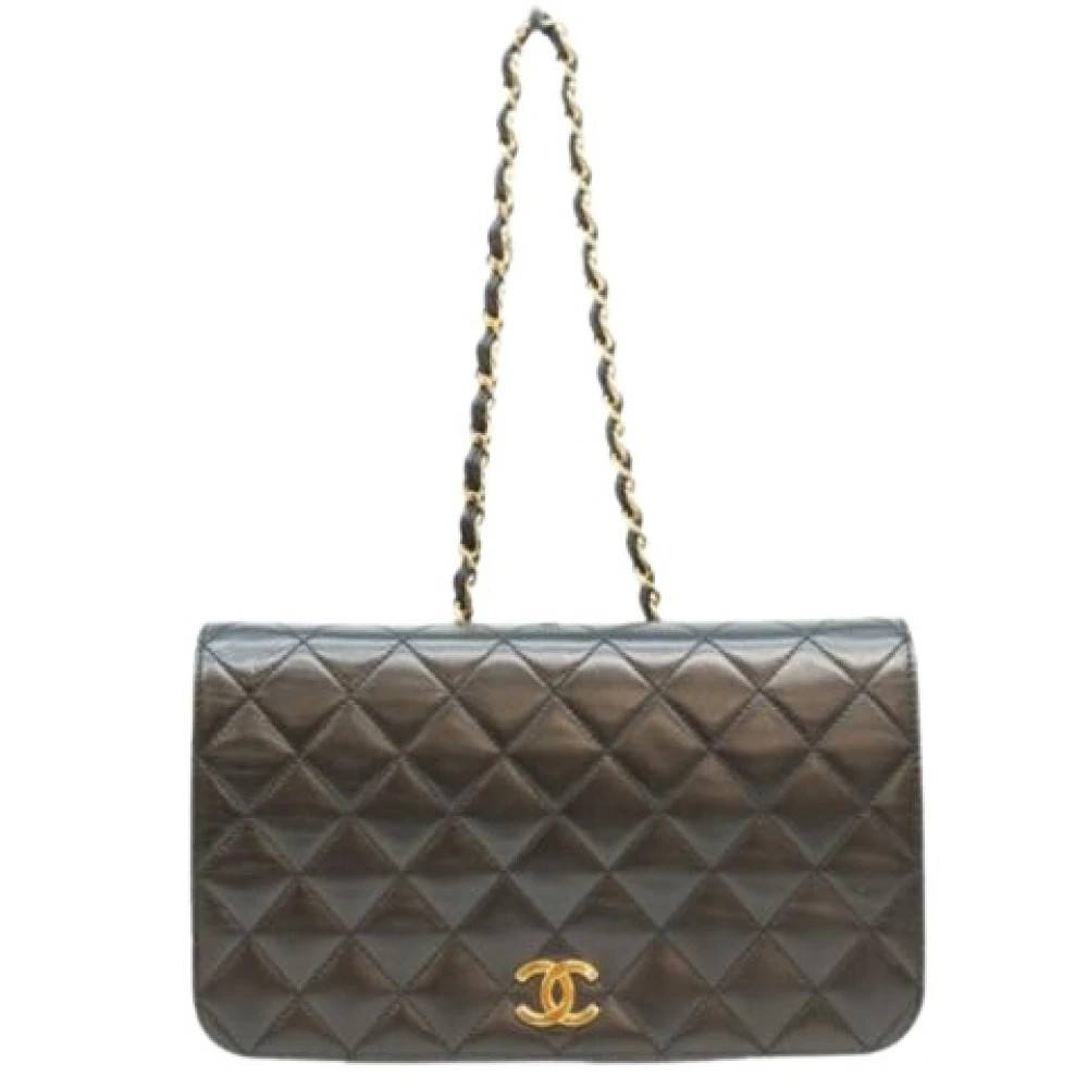 Chanel Vintage Pre-owned Vintage Skuldertaske - Vintage - Dame - Sort - ONE SIZE - Uld