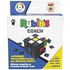 RUBIK'S Cube Coach 3X3 - pussel spel för vuxna och barn Rubik's Magic Cube - pussel 3 x 3 lärande - färgmatchning - pedagogisk problemlösning kub - leksak för barn 8 år och uppåt