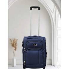 Large Capacity SUPER STRONG TRAVEL SUITCASE - Navy Blue - 22 inch