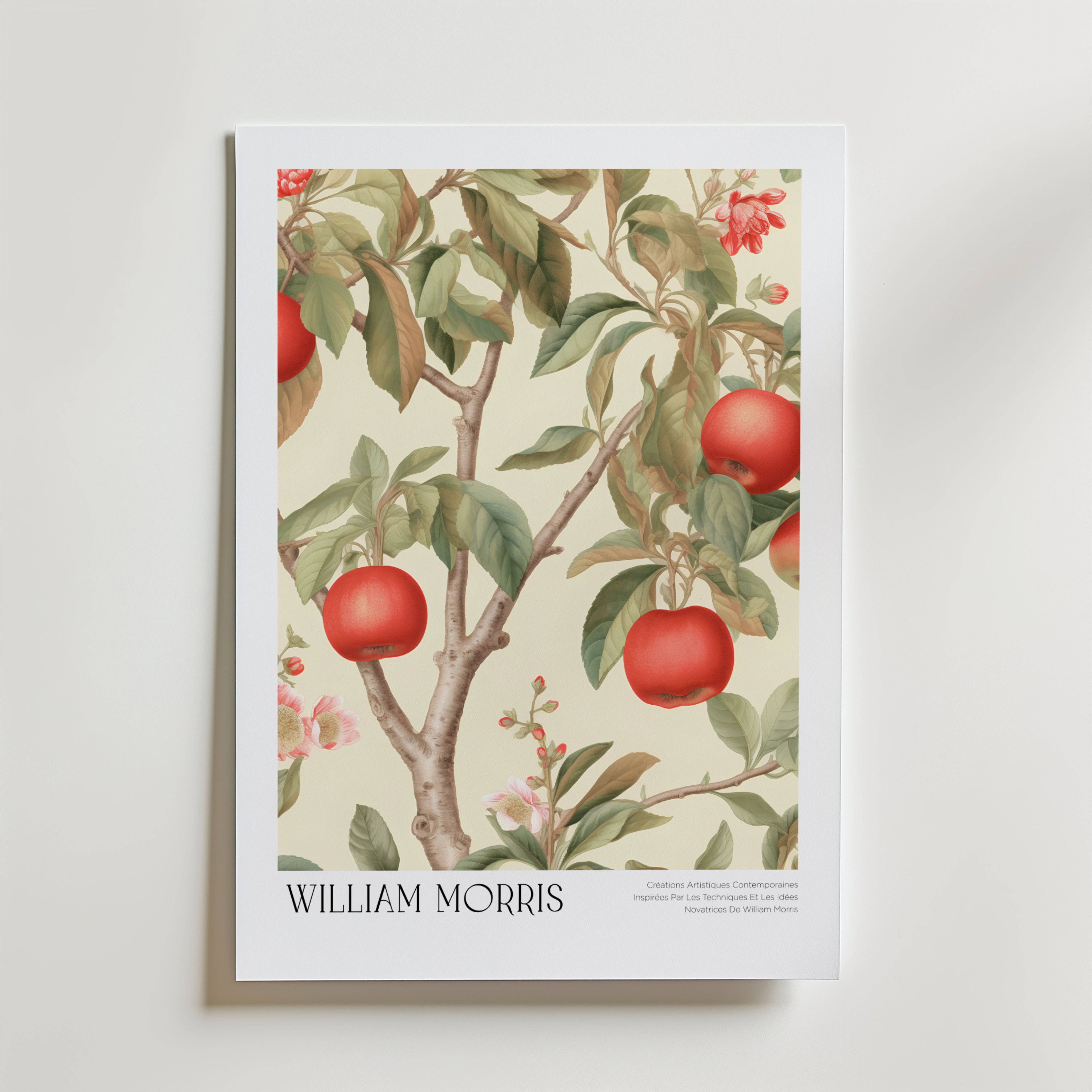 William Morris Crimson Orchard Apple Poster - Fine Art Poster 30x40 cm