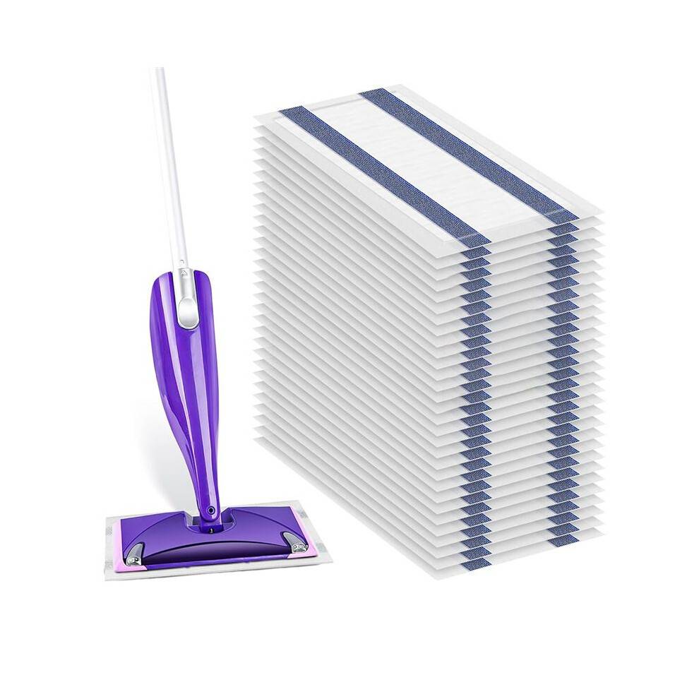 36-Pack Engångsmoppedynor för Wet Jet Spray Mop - Wet Jet Pads för Alla Golvtyper - Superabsorberande