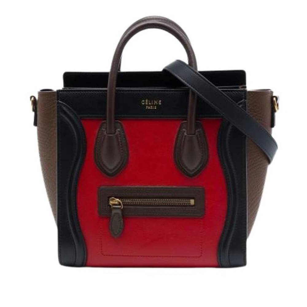 Celine Vintage Pre-owned Luggage Tote - Vintage - Dame - Flerfarvet - ONE SIZE - Uld