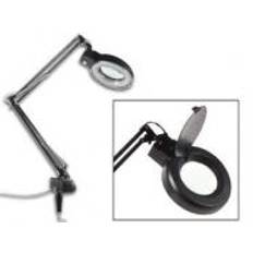 Bord Luplampe - 22W, 5 dioptri, sort