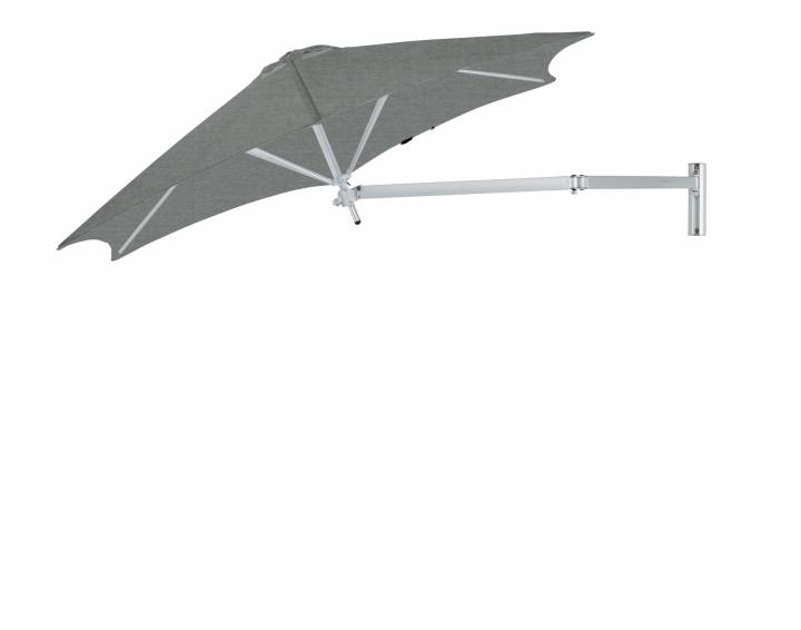 Paraflex Wall Parasoll, Round, 270 Cm, Neo Arm Aluminium - Flanelle