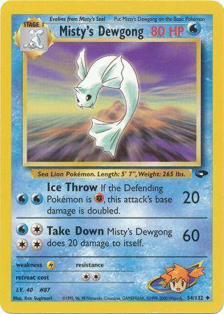 Misty's Dewgong - 54/132 - Let Brugt (LP).