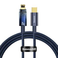 Explorer Series USB-C iPhone Lightning kabel 20W 1m blå