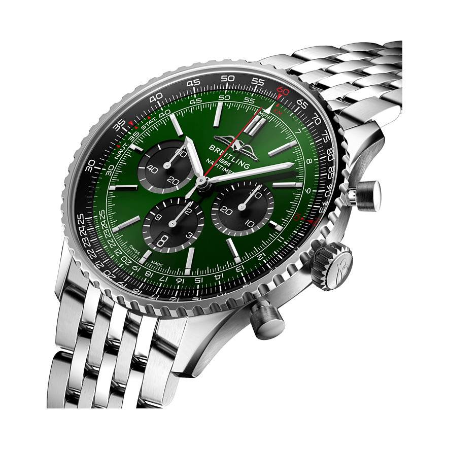 Breitling Chronograph Navitimer Chrono B01 AB0137241L1A1 - silber