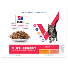 Hill's Vet Essentials Feline Multi-Benefit Adult 1-6 Chicken & Salmon 12x85 g