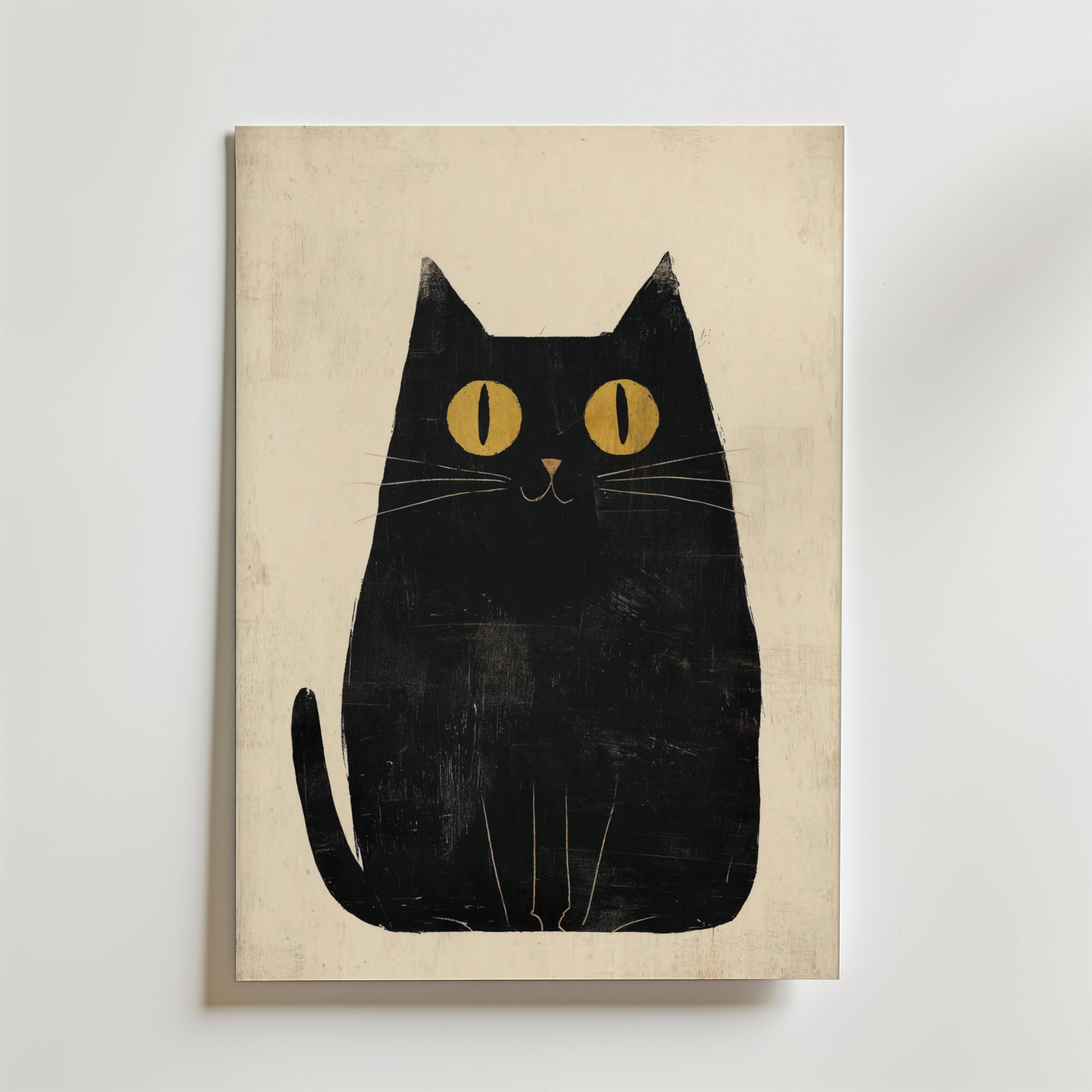 Monochrome Muse Poster - Premium Canvas 100x140 cm