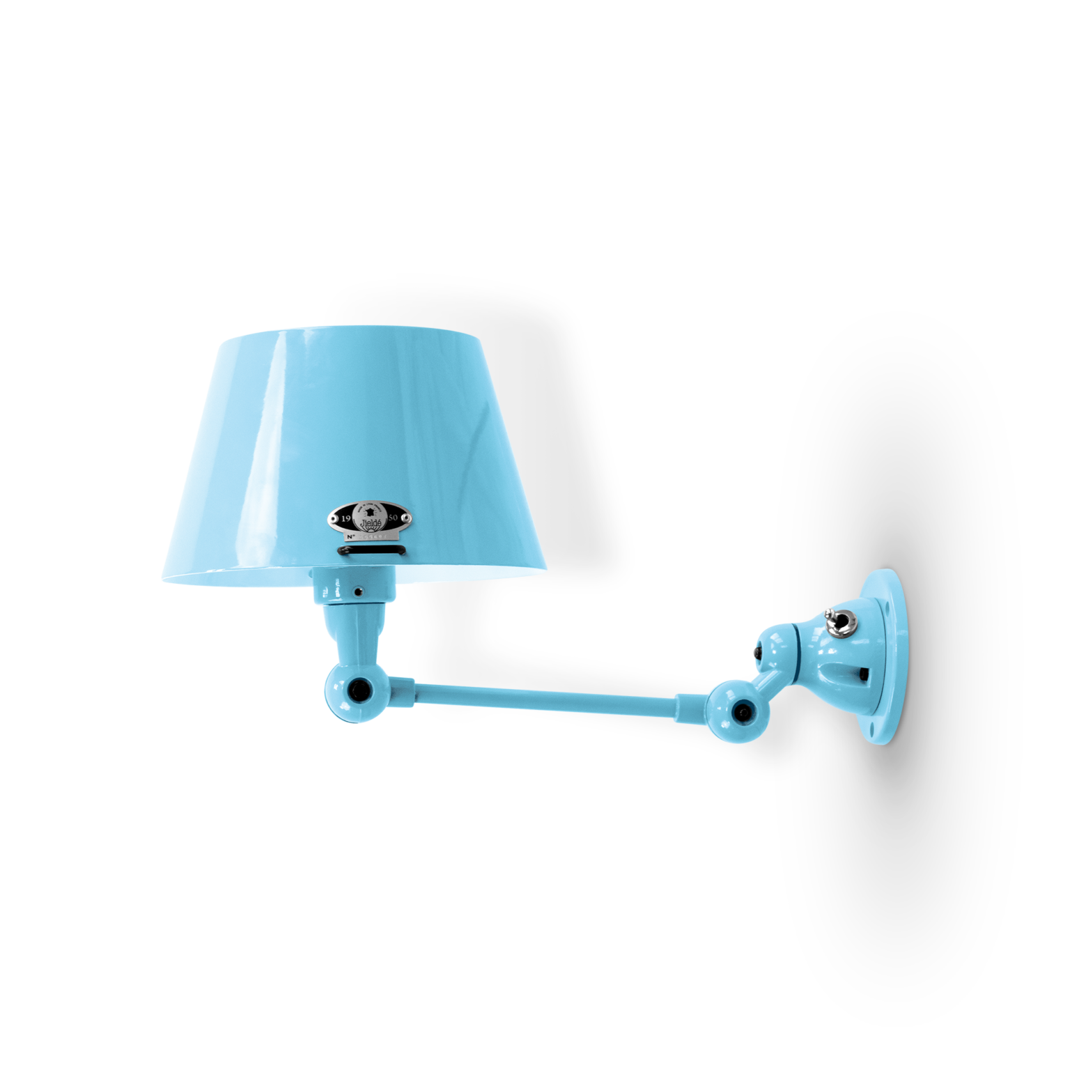 Aicler AID701 væglampe fra Jieldé - Pastel Blue / Blank
