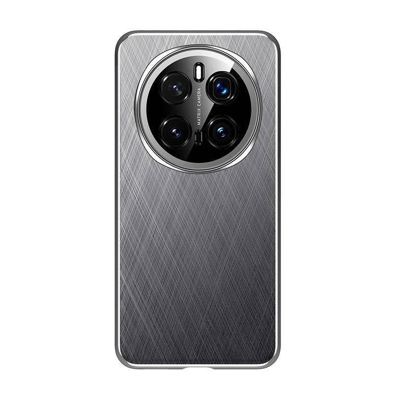 Suitable for Honor Magic7pro Mobile Phone Case Business Lens Full-inclusive Honor Anti-fall M7 Electroplated High-end Plain Leather Case Honor Magic 7