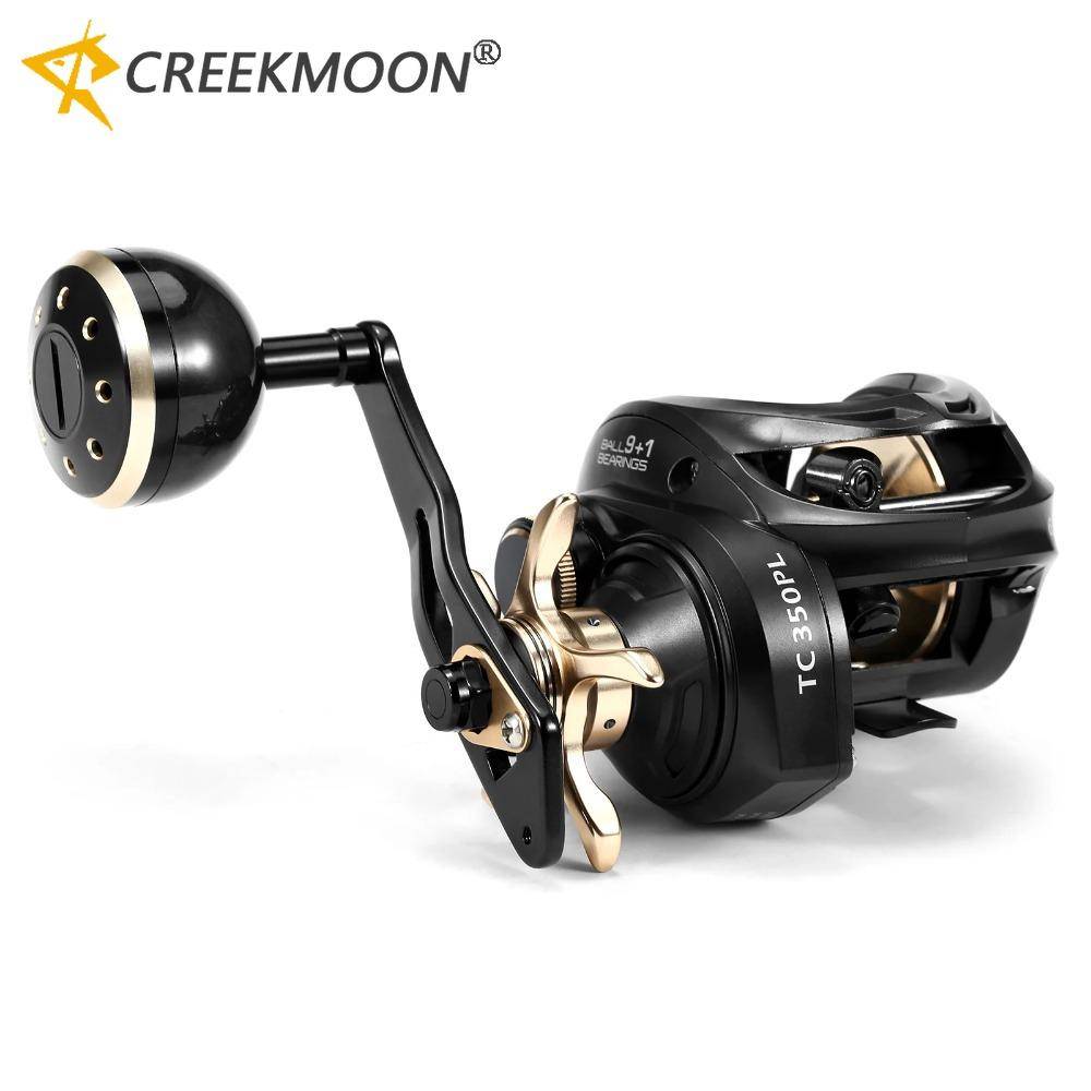 Kolfiber Baitcasting Rulle 9+1BB Fiske Rulle Hög Hastighet 6.3: 1Bromssystem Baitcaster Rulle Vänster Höger Hand