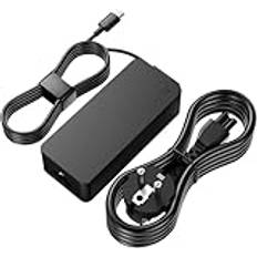 Laddare 65W USB C, laddare för Lenovo ThinkPad x1 Carbon T14 T15 T480 T480S T490 T490S T580 T590, Yoga 720 910, Chromebook, USB C PC-laddare kompatibel med Lenovo, HP, Dell, Acer, Asus, Samsung