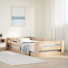 sengeramme uden madras 70x140 cm massivt fyrretræ