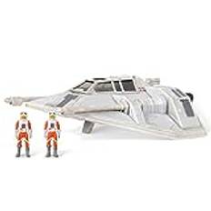 Star Wars Micro Galaxy Squadron SWJ0023 – Snowspeeder, officiell 12,5 cm fordon och figurer