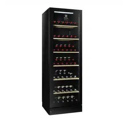 Zanussi VINKØLESKAB 170 FLASKER GLASLÅGE - SORT