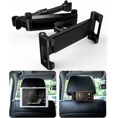 Bil Tablet Holder, Universal Bil Tablet Holder til Nakkestøtte, 360° Rotation, Justerbar Størrelse 6-12 Tommer til iPad 2/3/4 / Mini/Air, Samsung Galaxy Tab an
