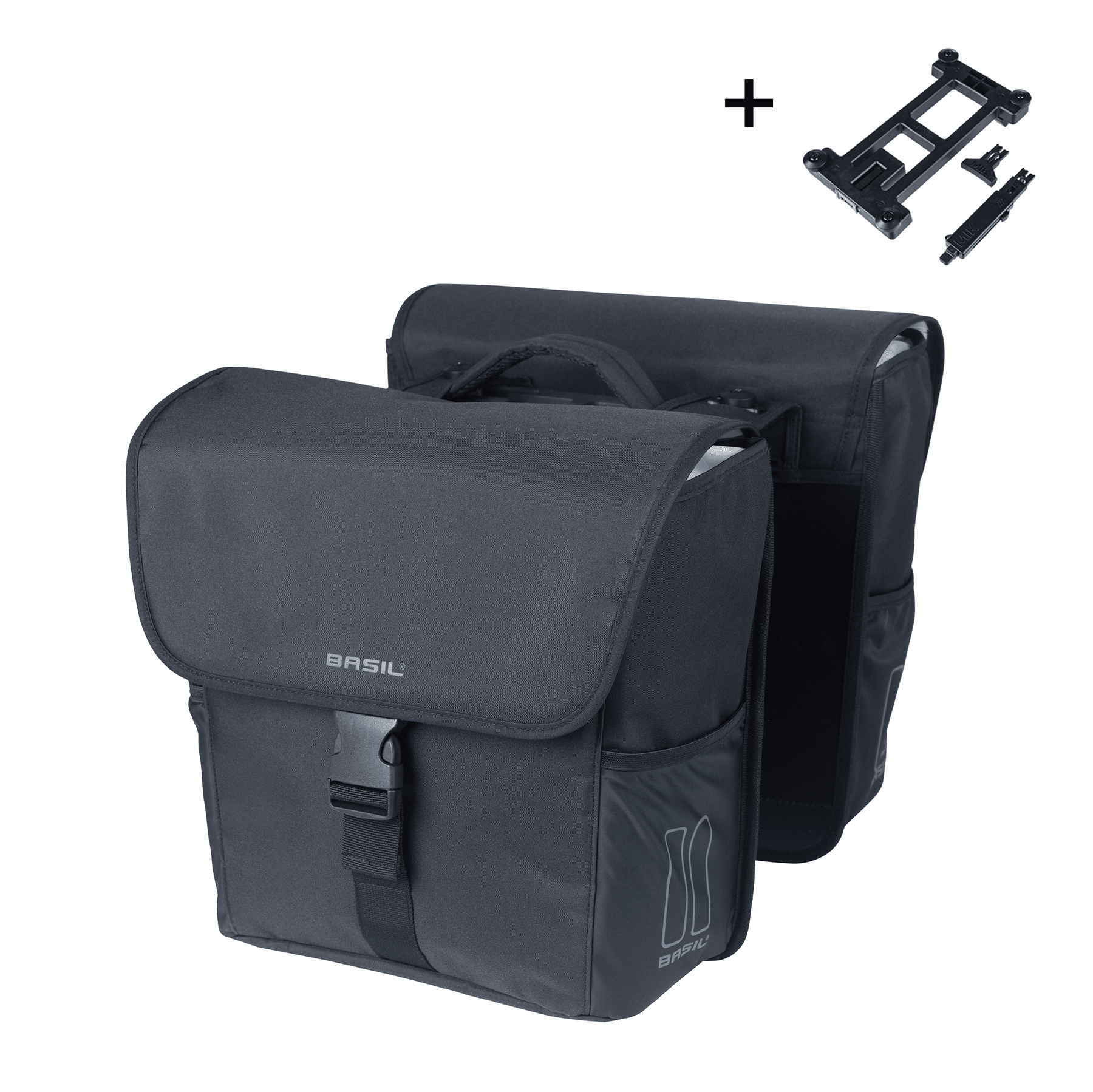 Basil GO bag MIK 2.0 Dobbel Pannier 32L Sort.